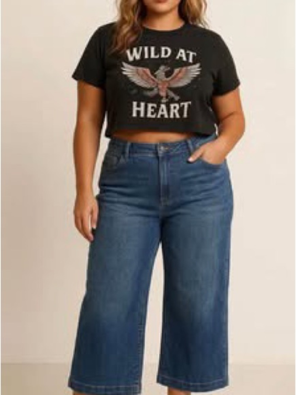 Gloria Vanderbilt Wide-Leg Amanda Capris - Blue